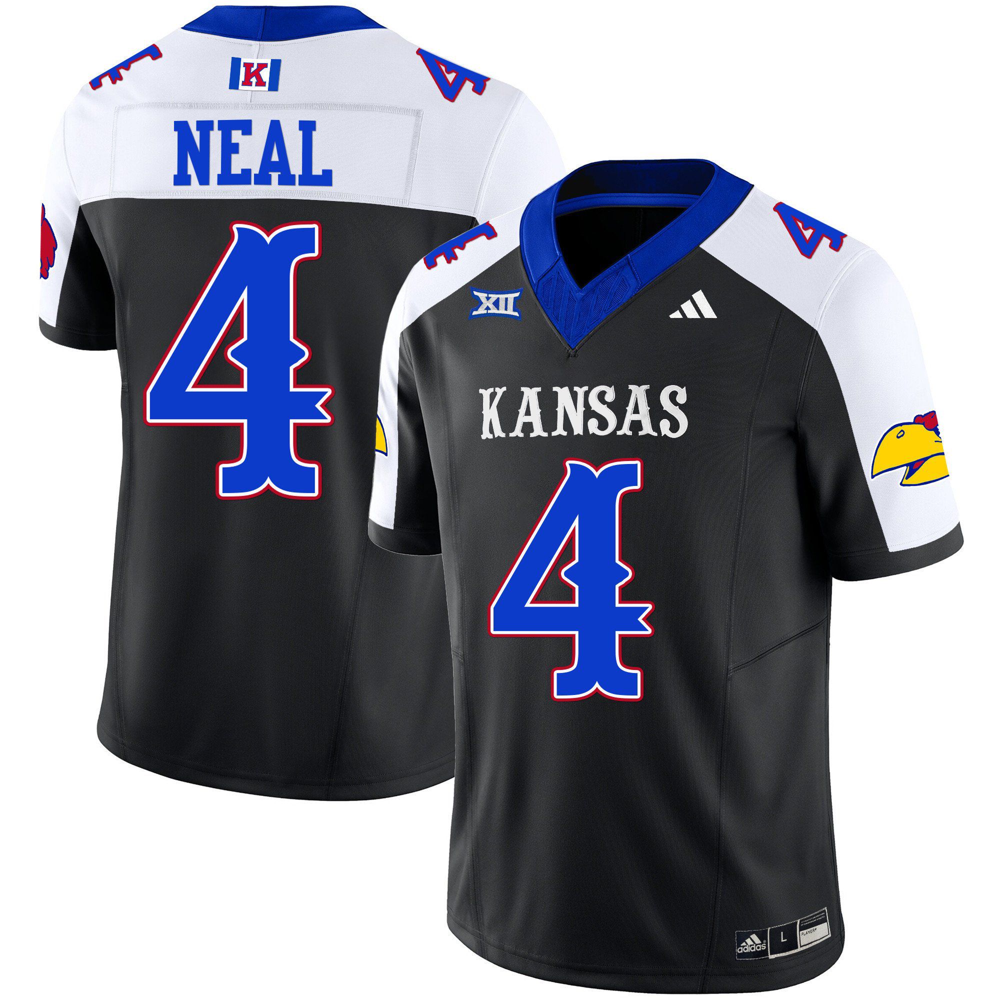 Men Kansas Jayhawks #4 Neal Black 2024 Blackhawk Vapor Limited NCAA Jersey style 1->indianapolis colts->NFL Jersey